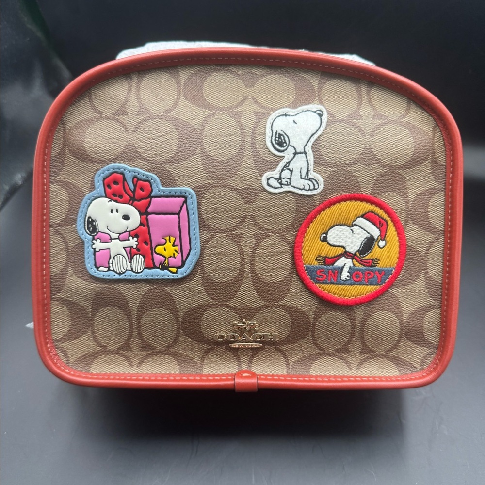 Coach Brown Snoopy Lunch Bag